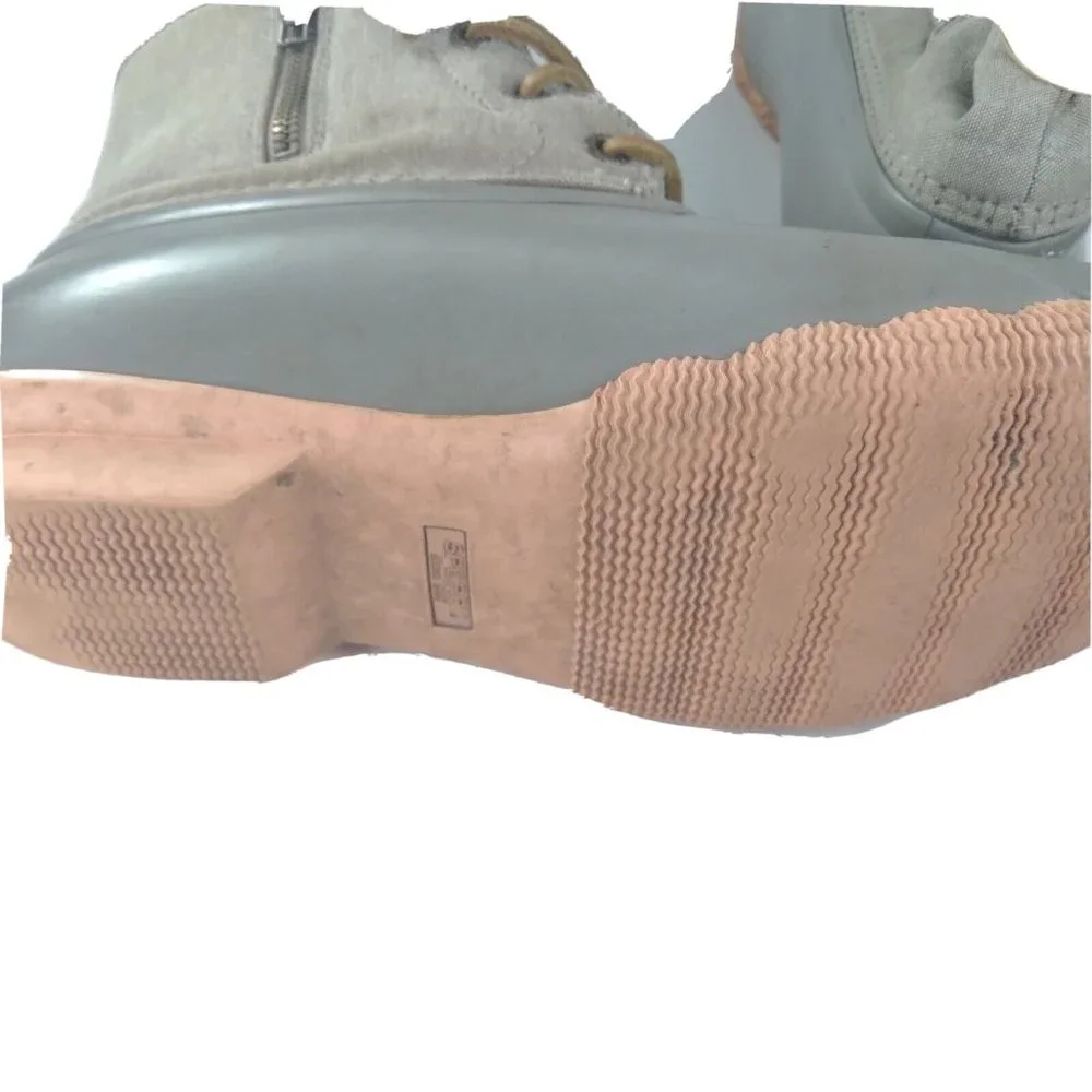 Sperry Saltwater Womens 8.5 M‎ Waterproof Snow Duck Rubber Boots Gray STS…